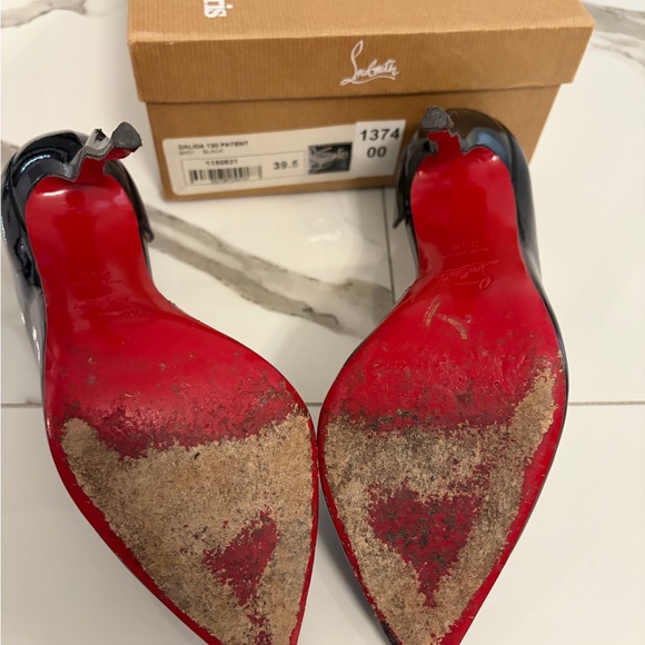 Christian Louboutin Black Patent Heels - Picture 3 of 10